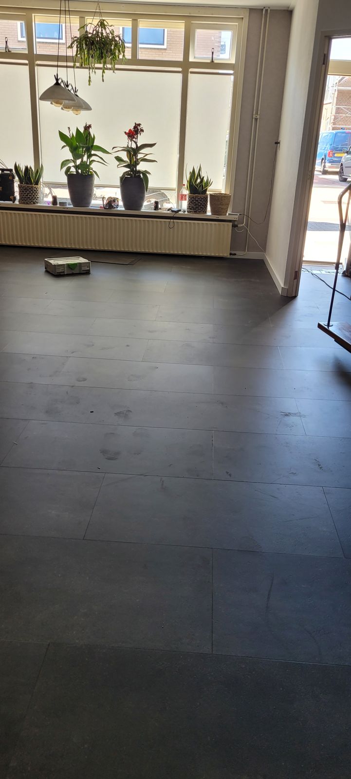 PVC-tegels in steenlook